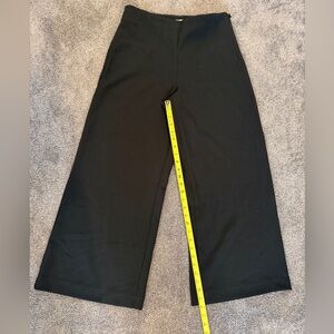 Black Loft Wide-Leg Petite Pants